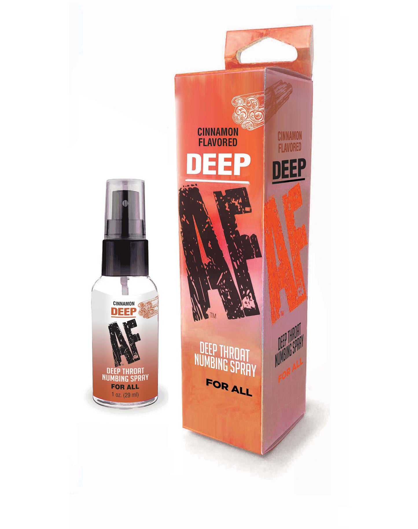 Deep AF Deep Throat Numbing Spray 1floz - Spearmint or Cinnamon