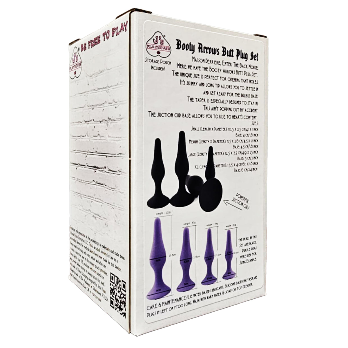 Maison Derriere Booty Arrows Butt Plug Set - Black