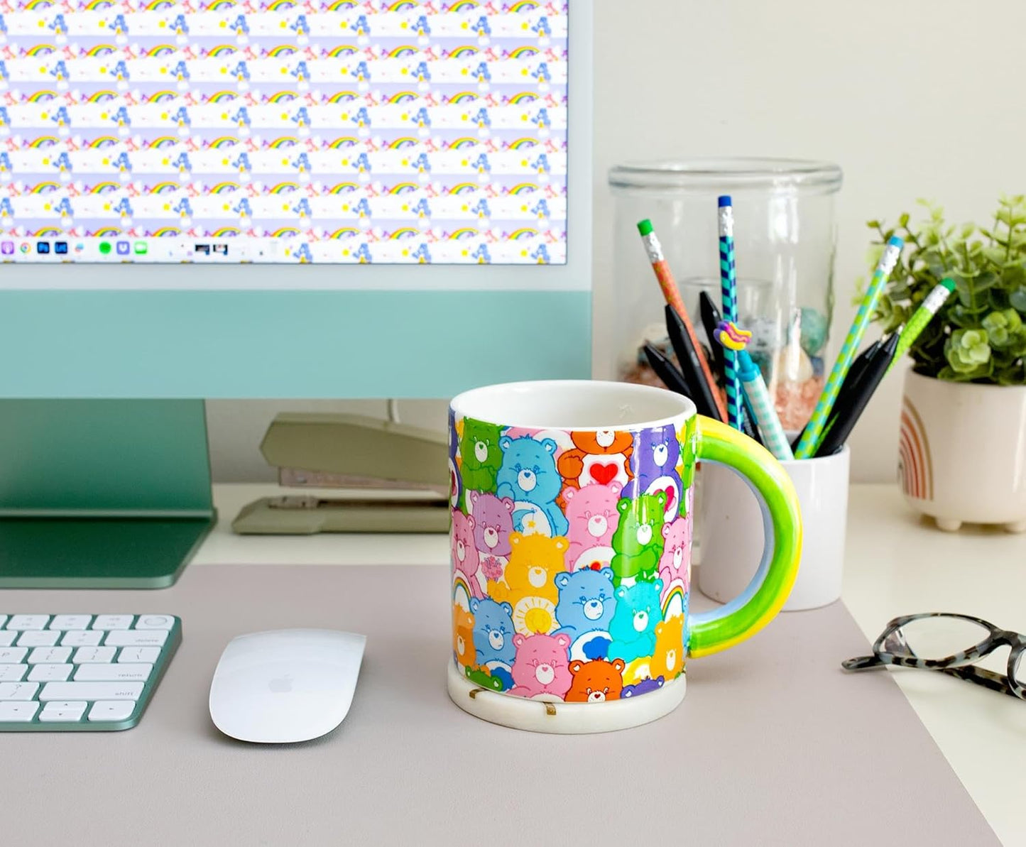Care Bears Multi Bear 20oz. Shaped Handle Ceramic Mug SALE!