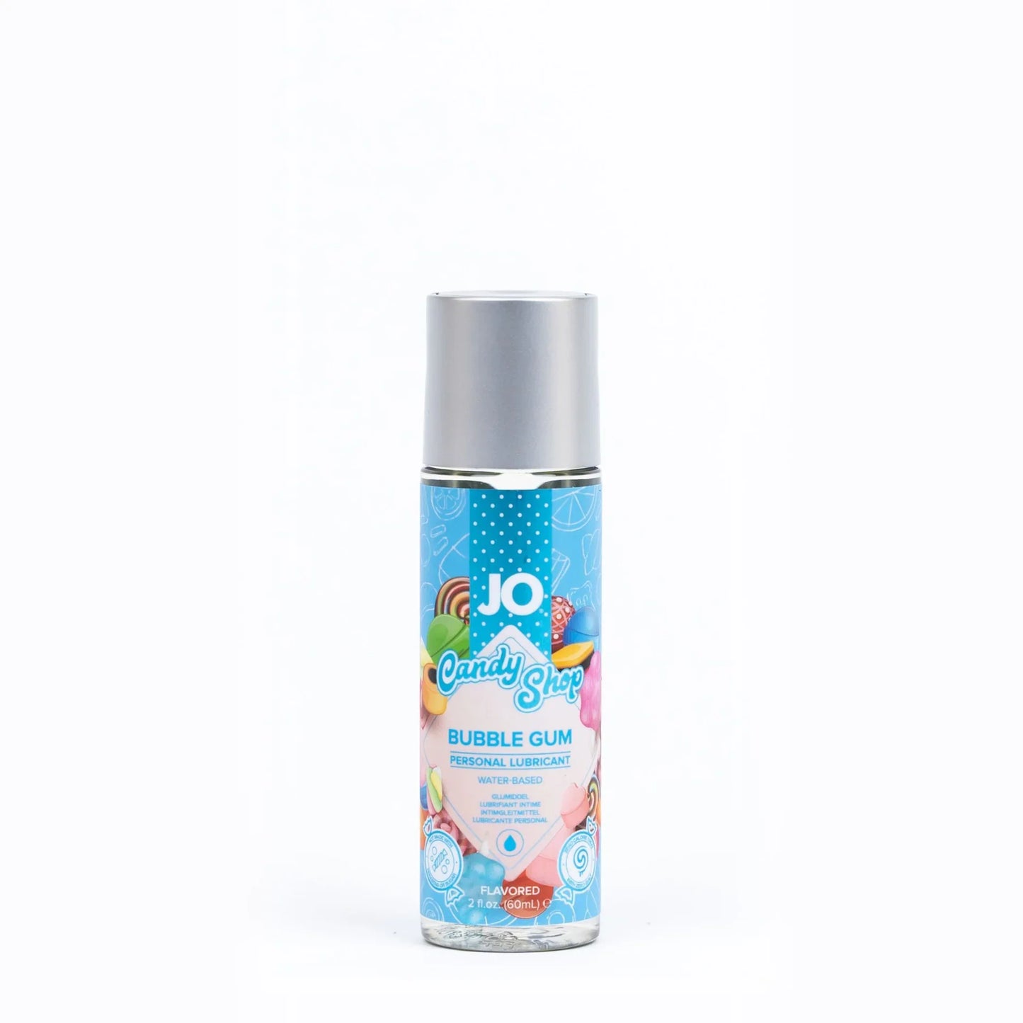 JO H2O Candy Shop Water-Based Flavored Lubricant Bubble Gum 2floz