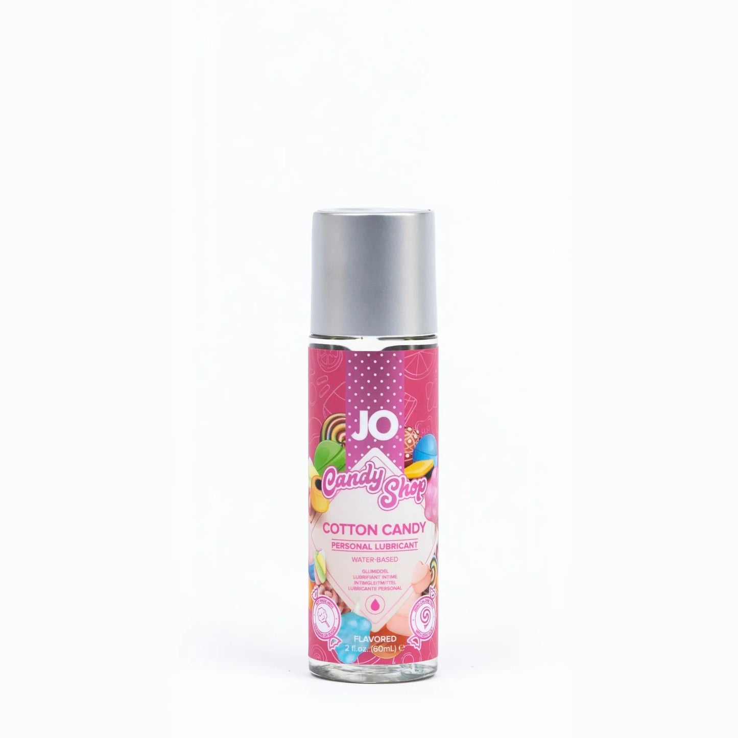 JO H2O Candy Shop Water-Based Flavored Lubricant Cotton Candy 2floz