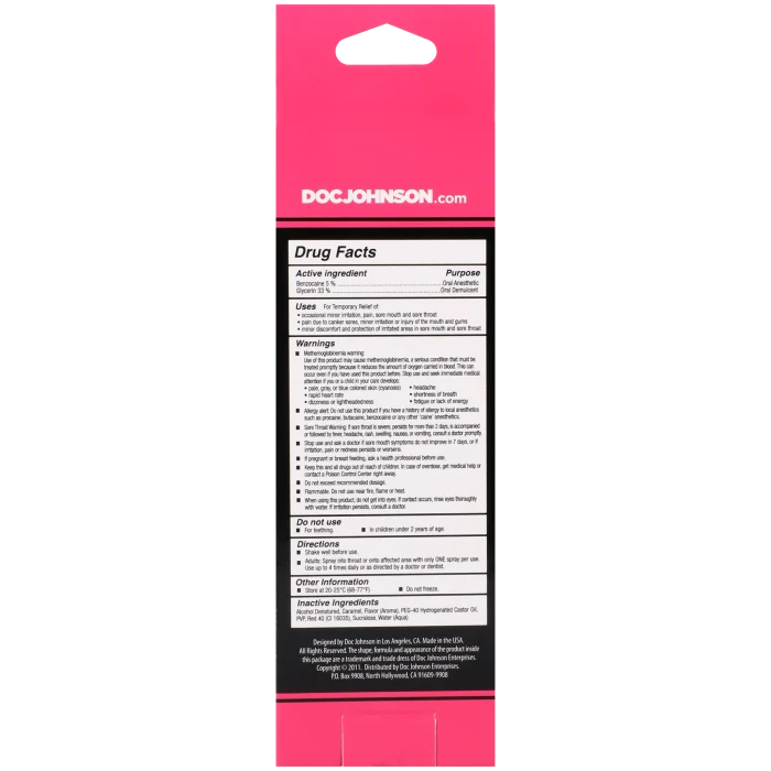 GoodHead Deep Throat Oral Anesthetic Spray - Assorted Flavors