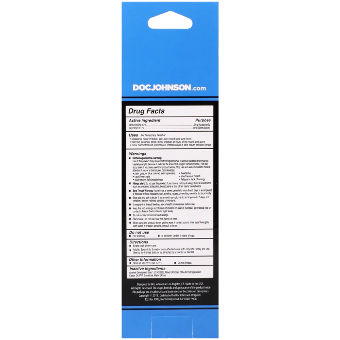 GoodHead Deep Throat Oral Anesthetic Spray - Assorted Flavors
