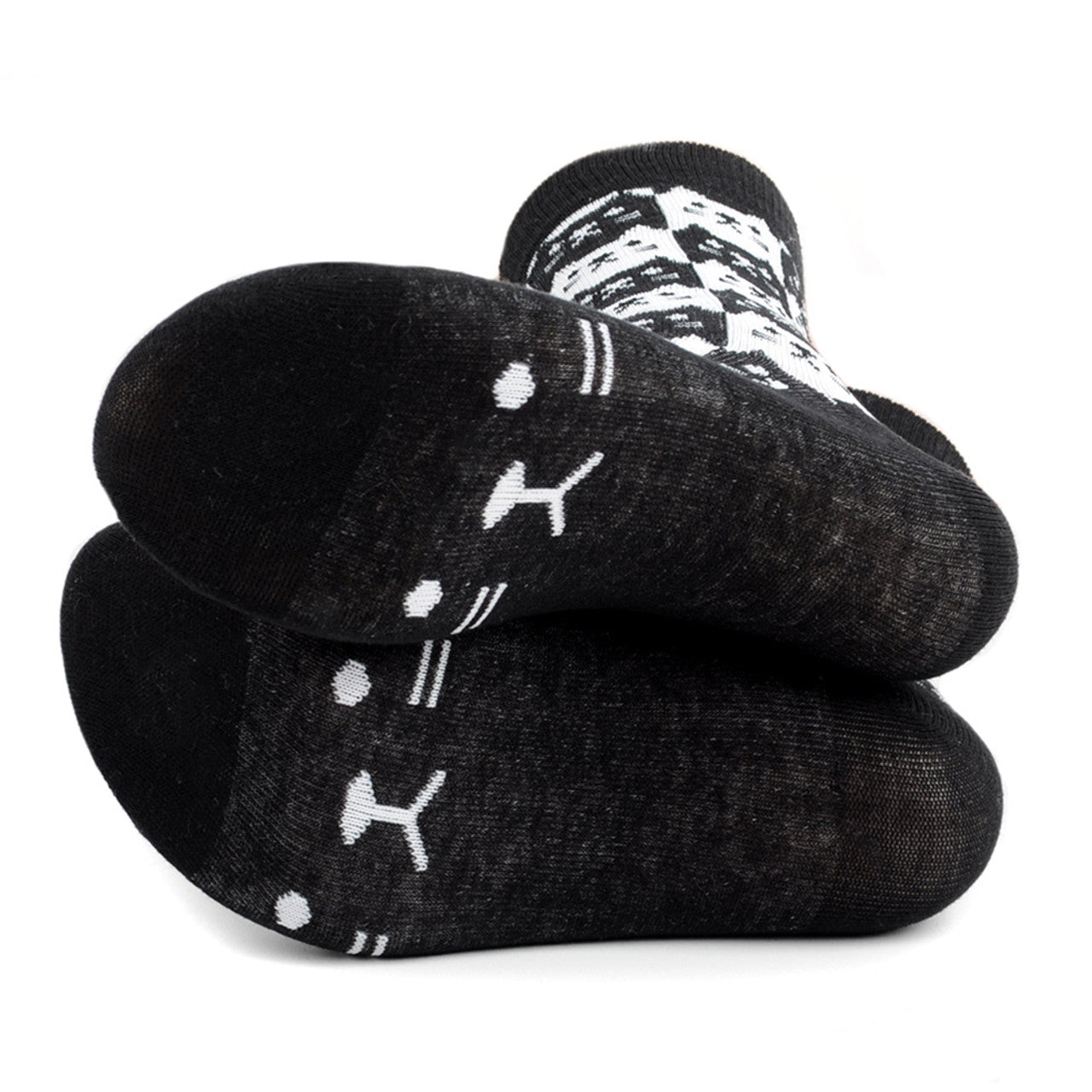 Parquet Women's Cat Novelty Socks - Black/White