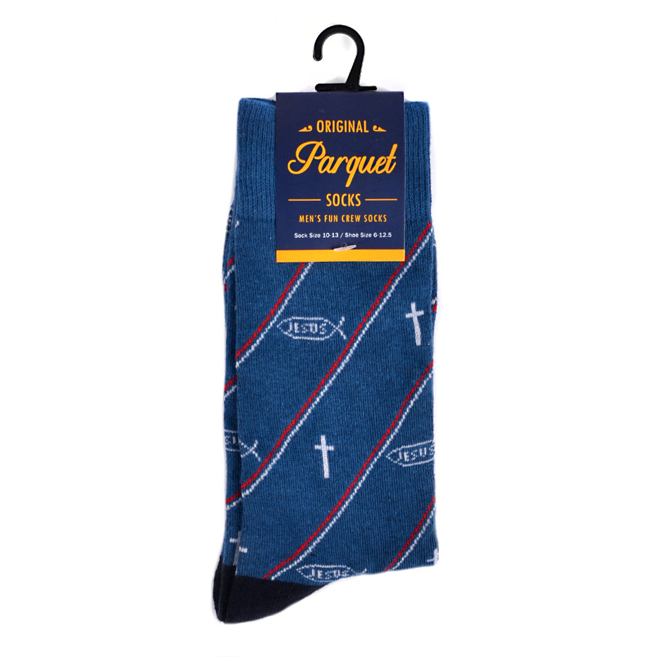 Parquet Men's Jesus Fish Novelty Socks