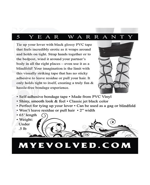 Evolved Bondage Tape 65ft - Black CLARANCE