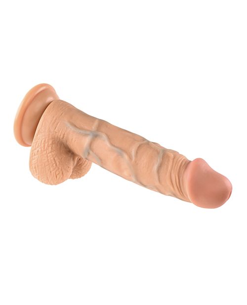 Evolved 8" Dual Density Realistic Dildo w/Balls - Vanilla