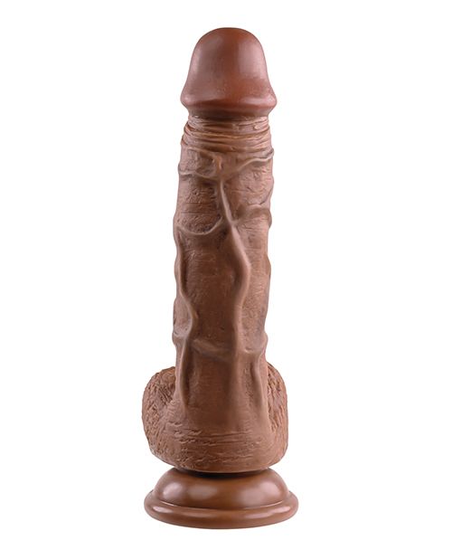 Evolved 8" Dual Density Realistic Dildo w/Balls - Chocolate