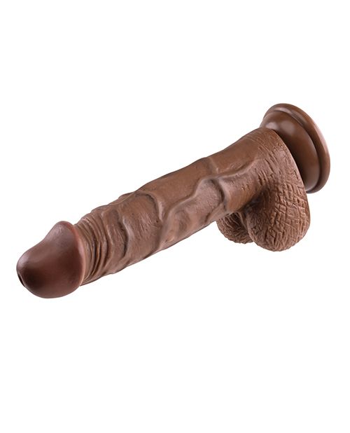 Evolved 8" Dual Density Realistic Dildo w/Balls - Chocolate
