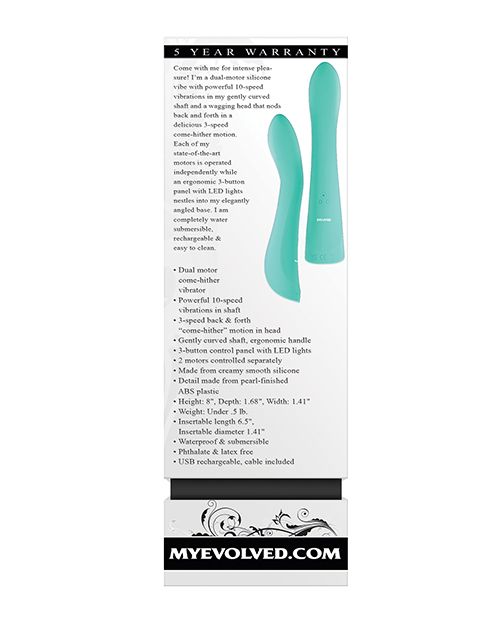 Evolved Novelties Come With Me Rechargeable Silicone Vibrator