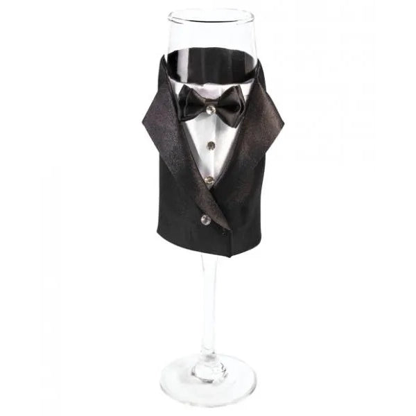 Groom to Be Champagne Glass Wedding Bachelor Tuxedo