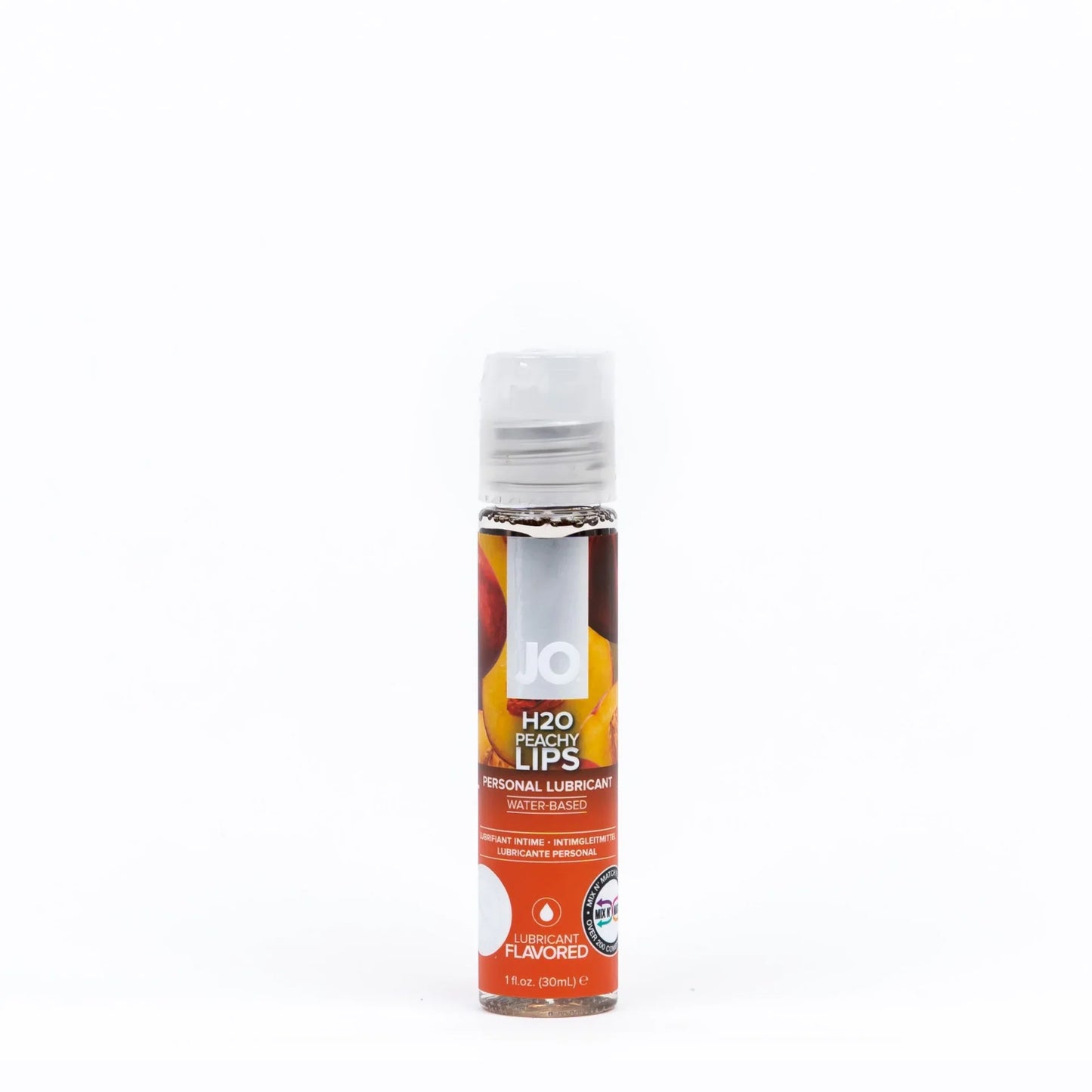 JO H2O Flavored Water-Based Lubricant Peachy Lips - Asst. Sizes Available