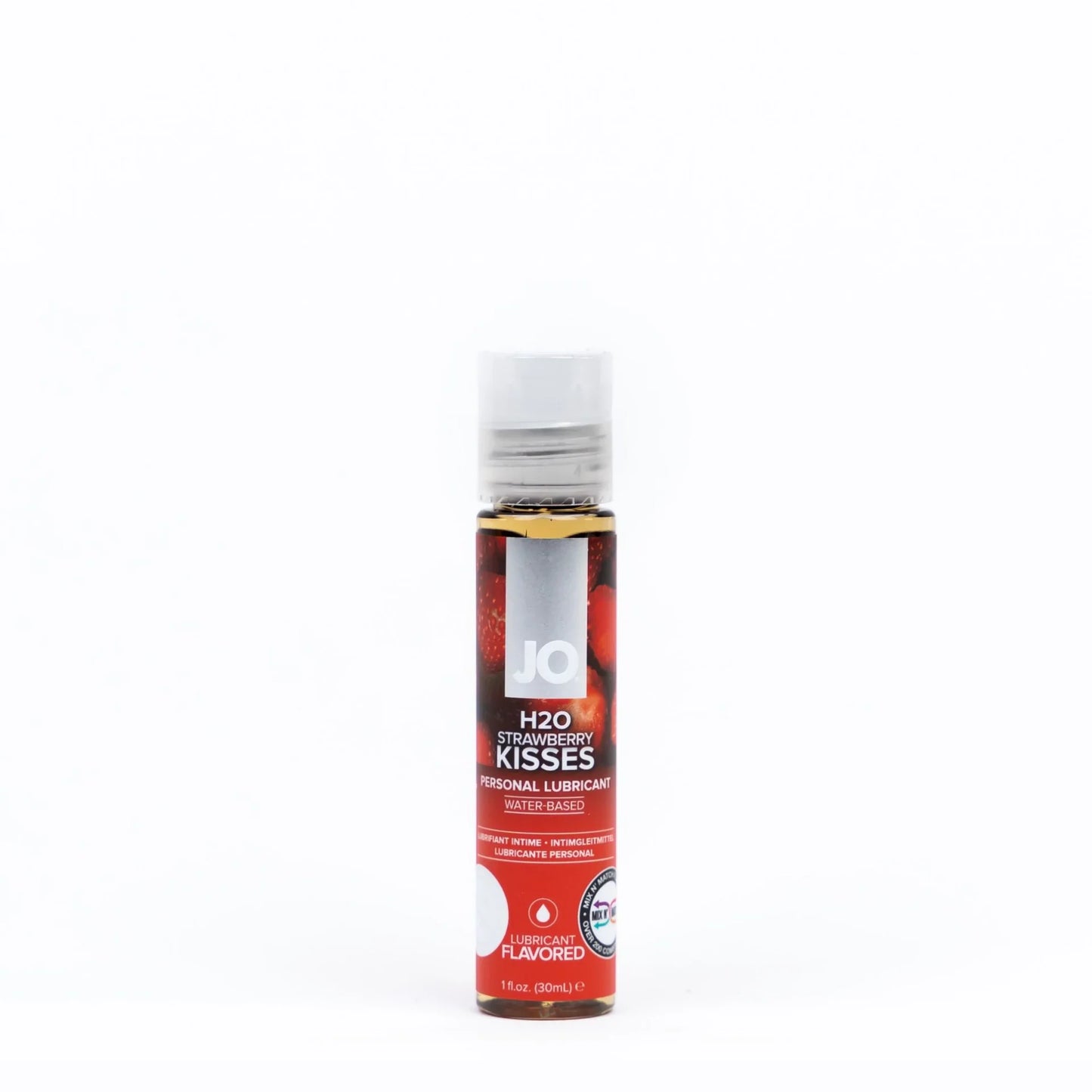 JO H2O Flavored Water-Based Lubricant Strawberry Kisses - Asst. Sizes Available