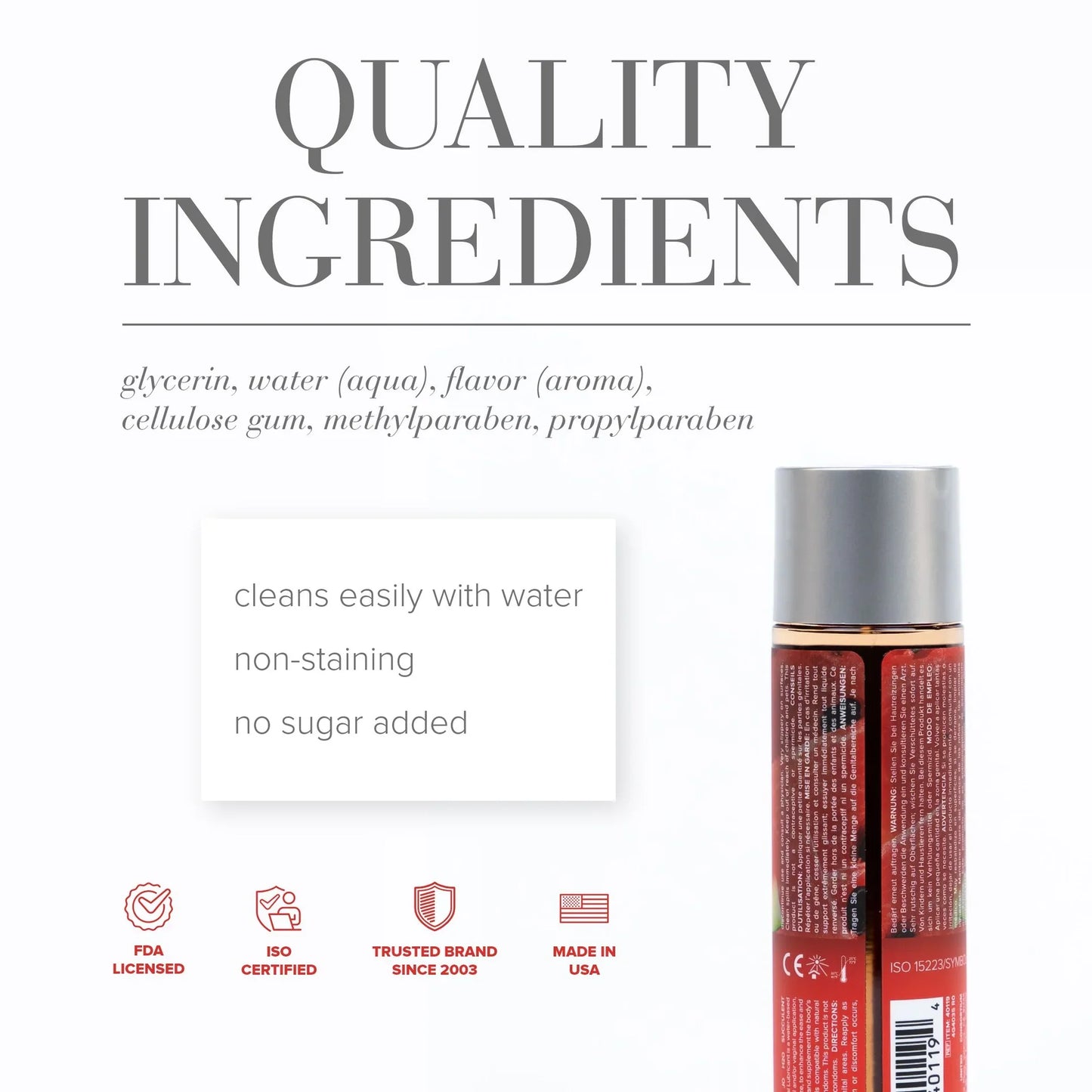 JO H2O Flavored Water-Based Lubricant Watermelon - Asst. Sizes Available