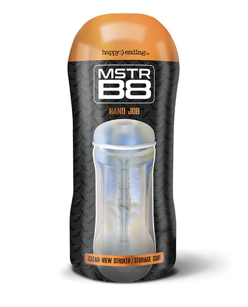 Global Novelties Happy Ending MSTR B8 Clear View Stroker - Clear