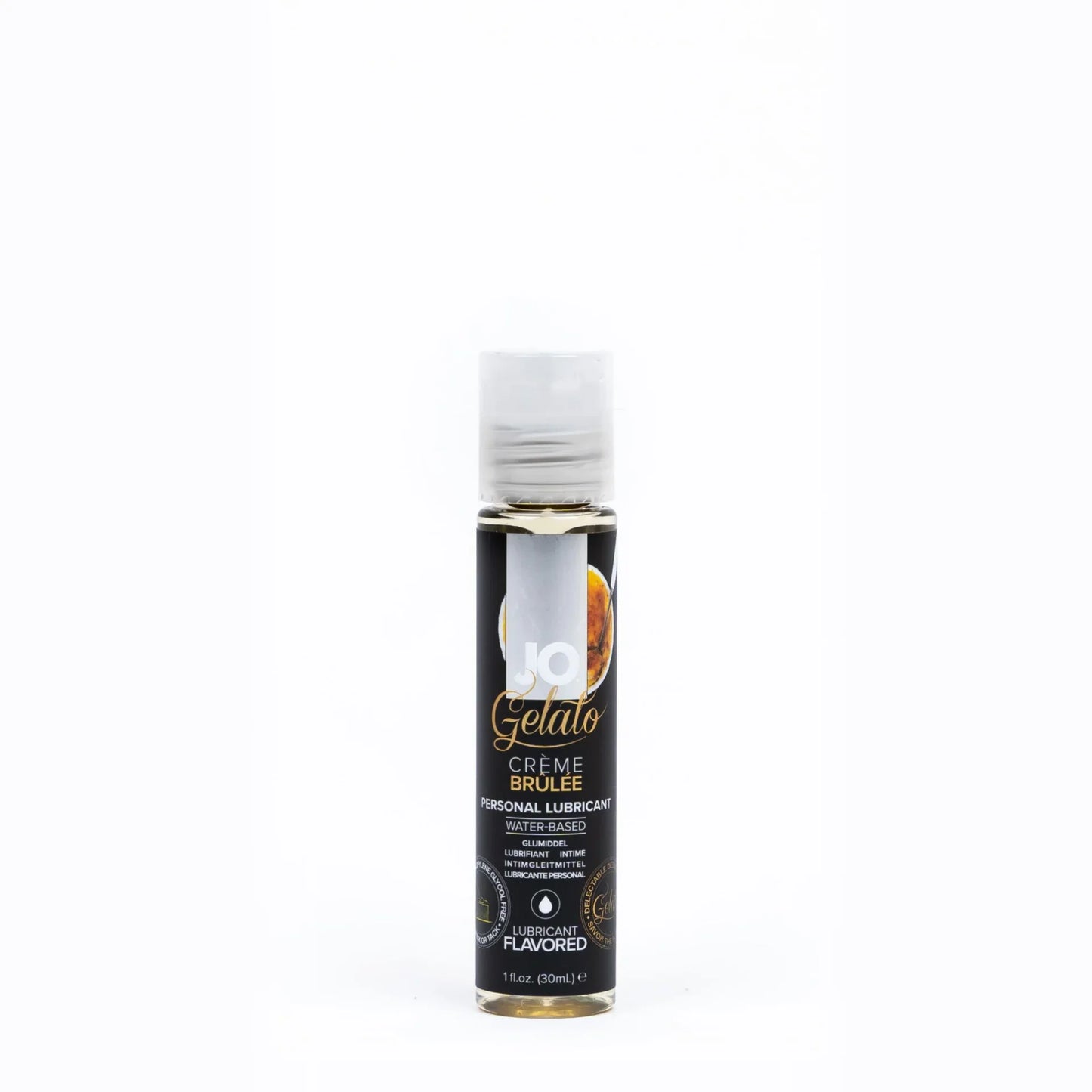 JO H2O GELATO Flavored Water-Based Lubricant Creme Brulee - Asst. Sizes Available