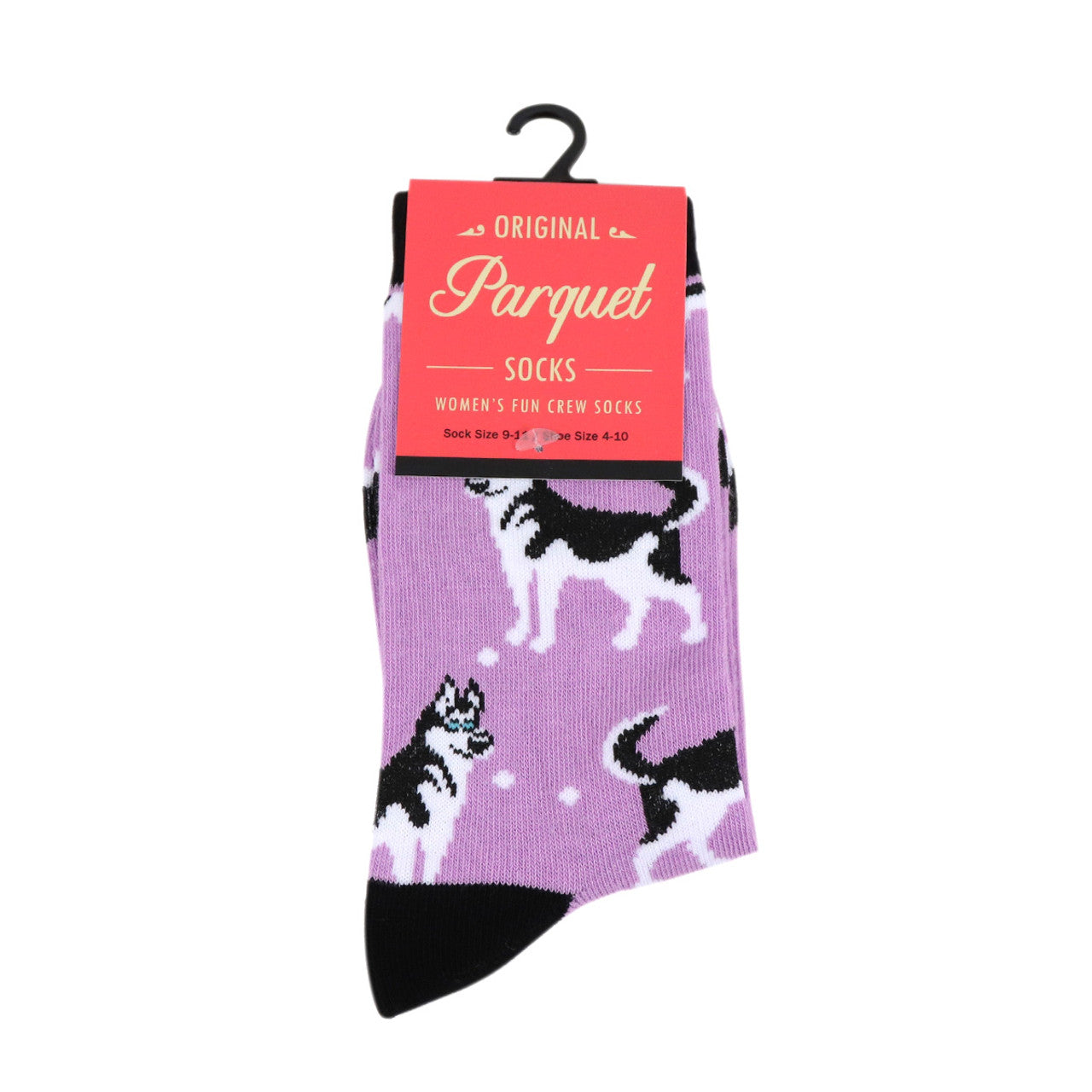 Parquet Women's Novelty Siberian Husky Dog Socks