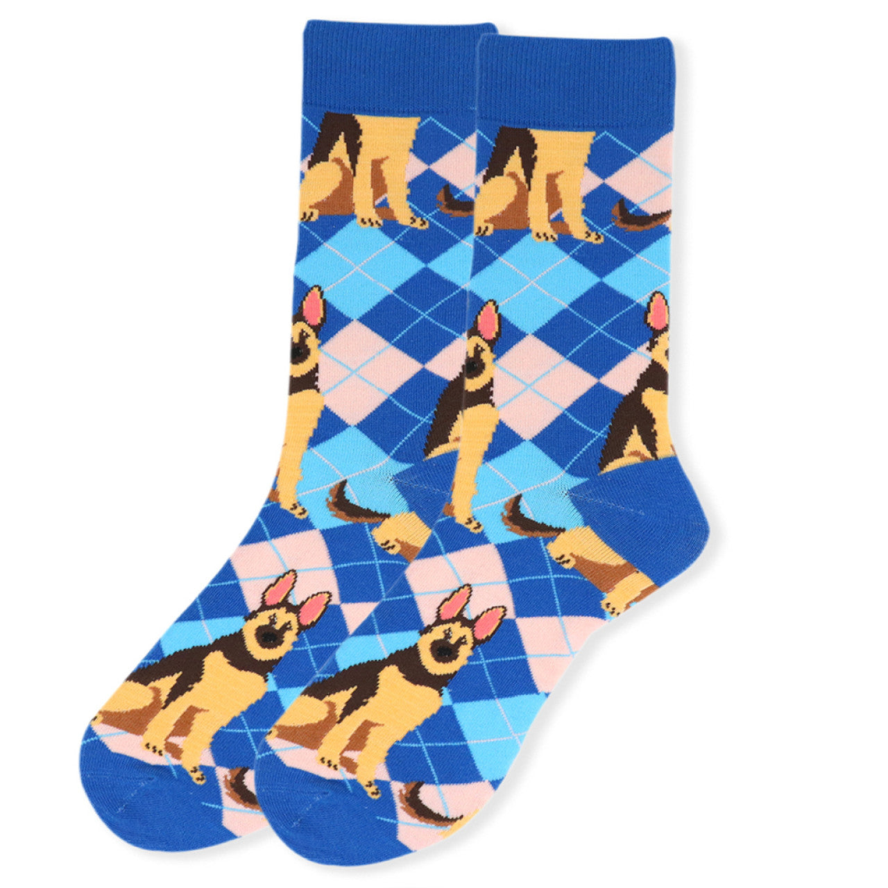 Parquet Women's Novelty Argyle Dog Socks