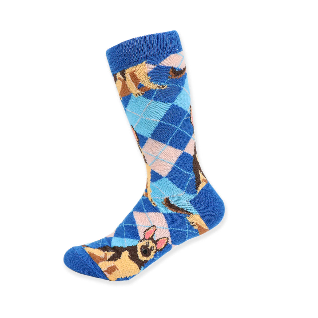 Parquet Women's Novelty Argyle Dog Socks