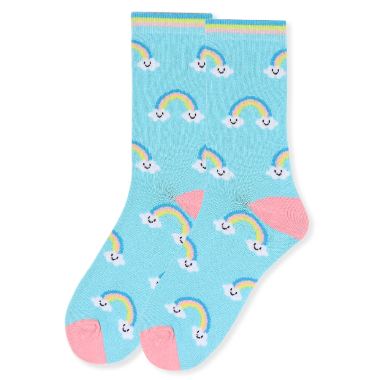 Parquet Women's Novelty Rainbow & Clouds Socks