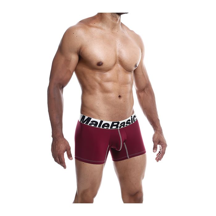 MaleBasics Performance Boxer - Burgundy