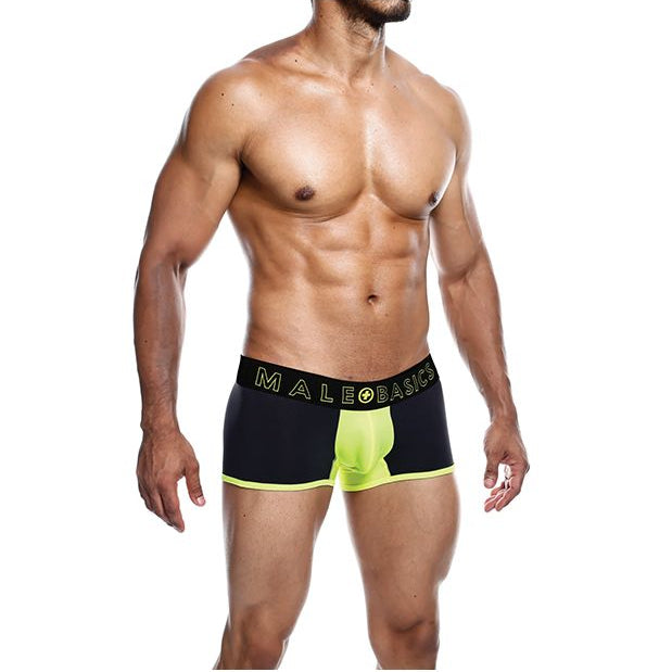 MaleBasics Neon Trunk - Black/Yellow