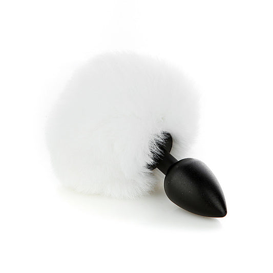 Maison Derriere Fluffy Bunny Tail Butt Plug - White