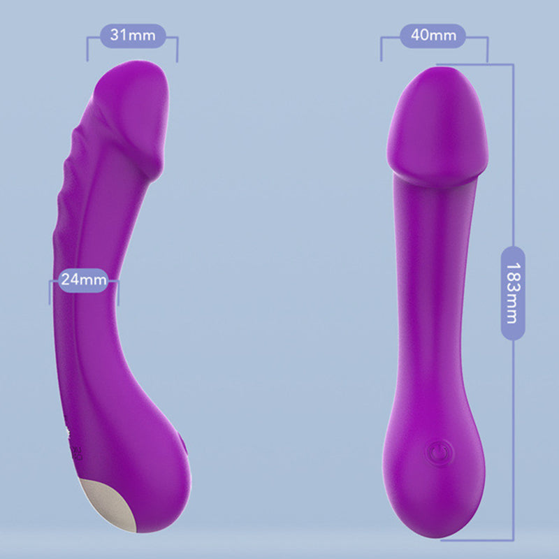 J's Playhouse® The Divine Curve G-Spot Silicone Vibrator - Pick Your Color
