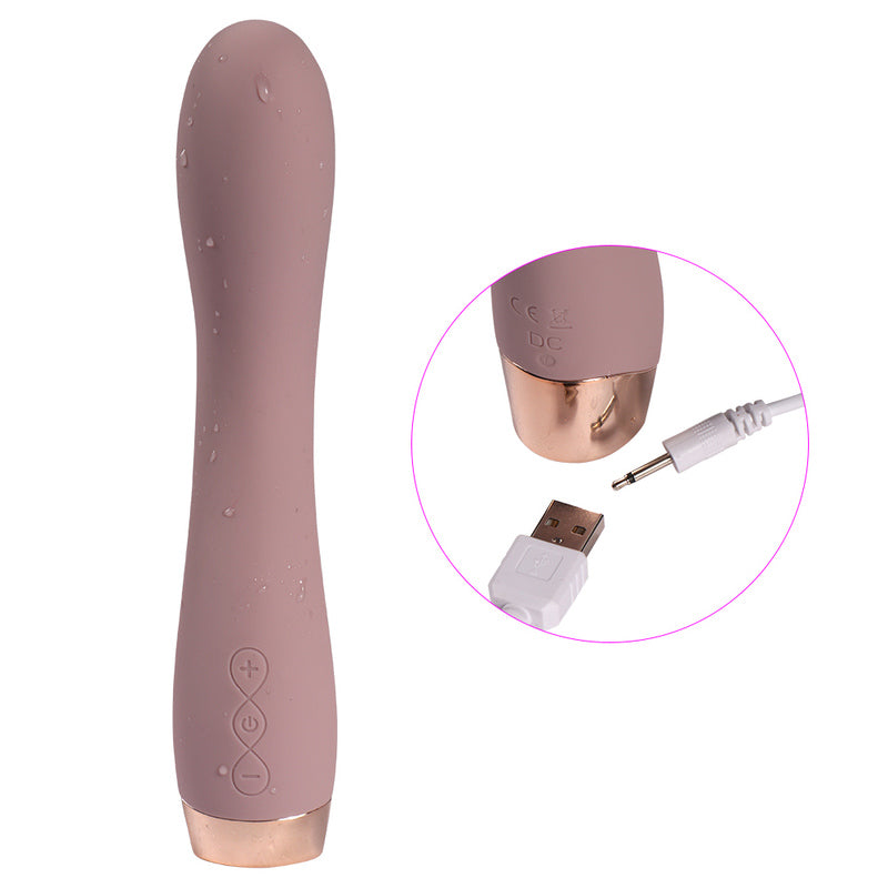 White Chocolate Gold Silicone Massager - CLEARANCE