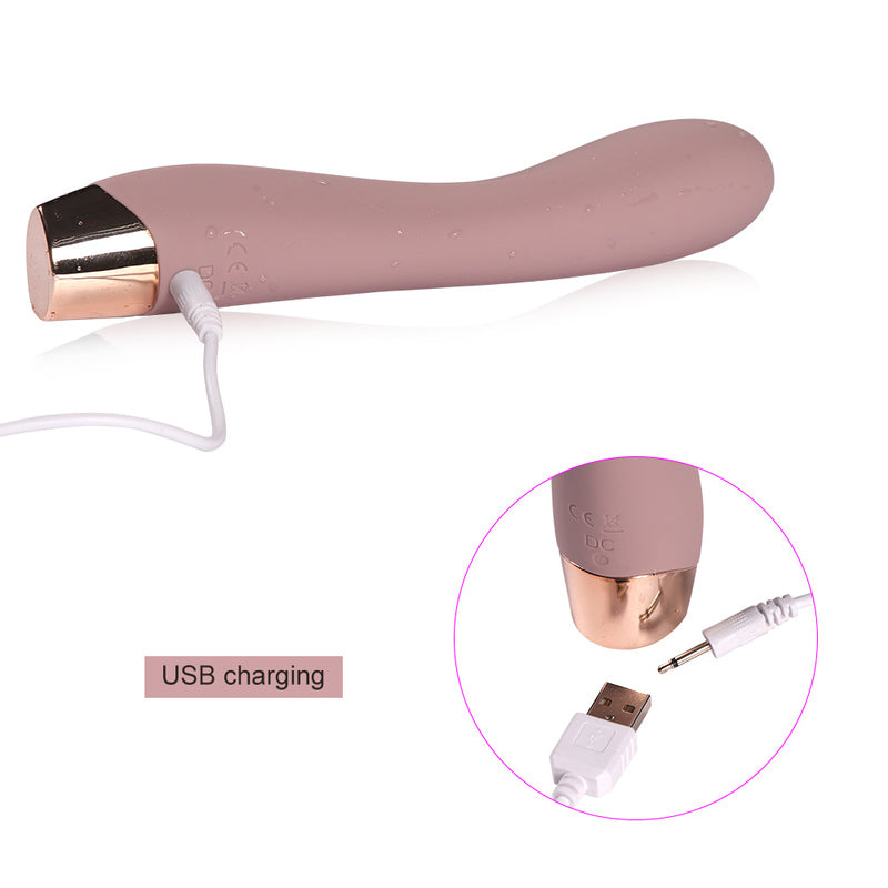 White Chocolate Gold Silicone Massager - CLEARANCE