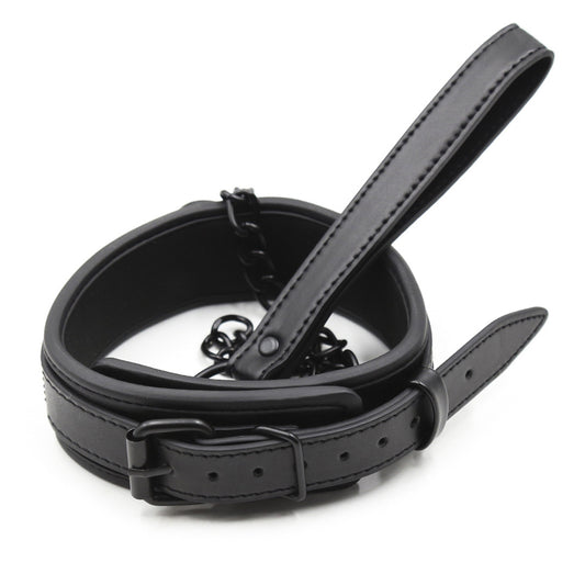 Show Me The Ropes Collar & Leash - Black