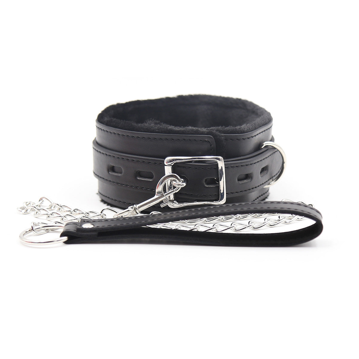 J's Playhouse® Show Me The Ropes Furry Collar & Leash - Pick Your Color