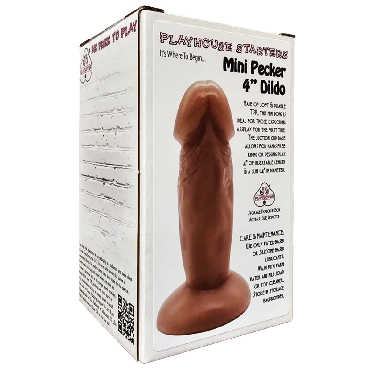 J's Playhouse® Starters Mini Pecker 4" Dildo - Pick Your Color