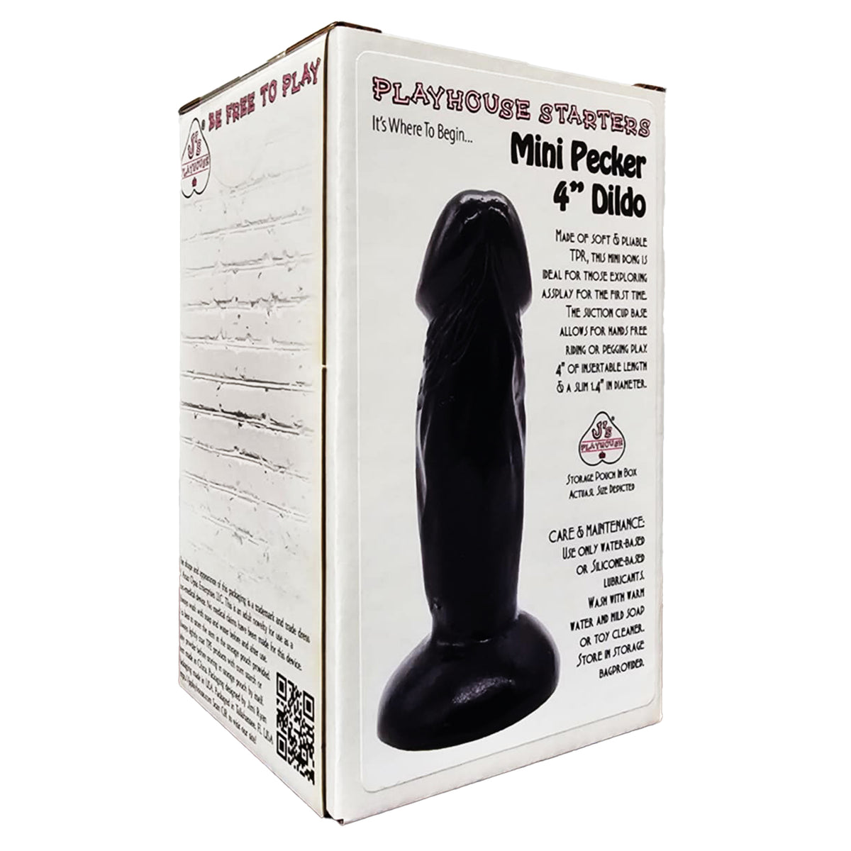 J's Playhouse® Starters Mini Pecker 4" Dildo - Pick Your Color