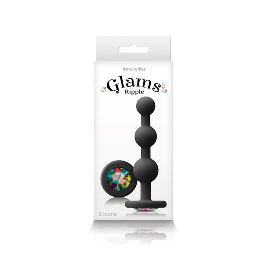 NS Novelties Glams Ripple Anal Bead Plug - Pick Your Color