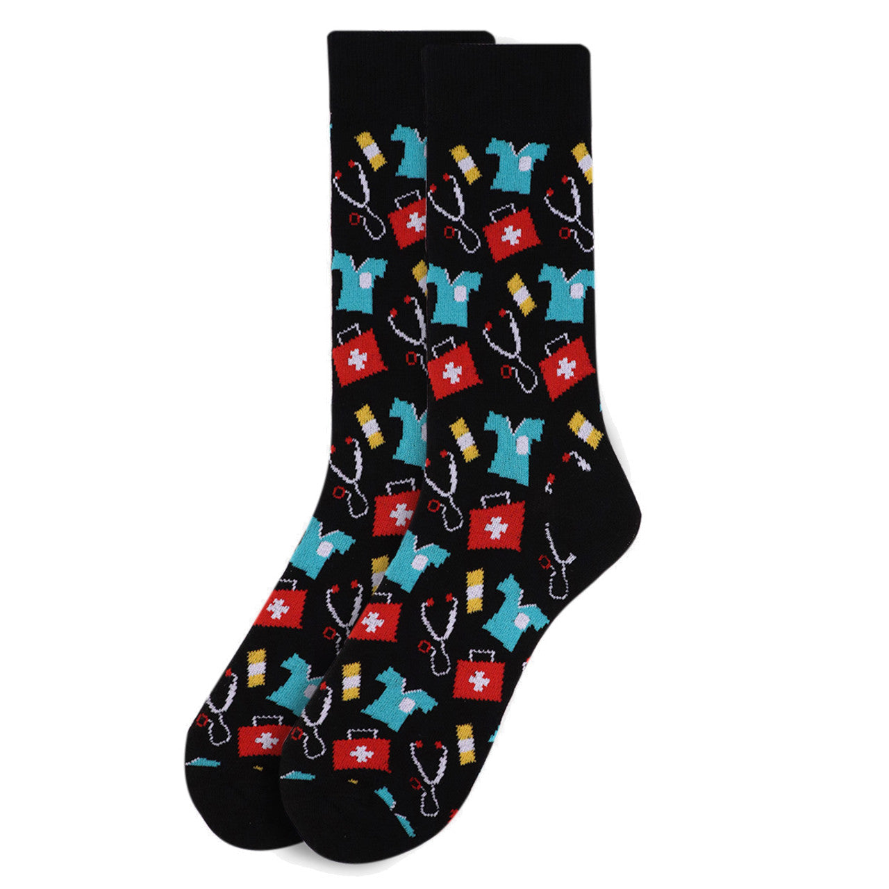 Parquet Men's Doctor/Nurse Novelty Socks - Pick Your Color