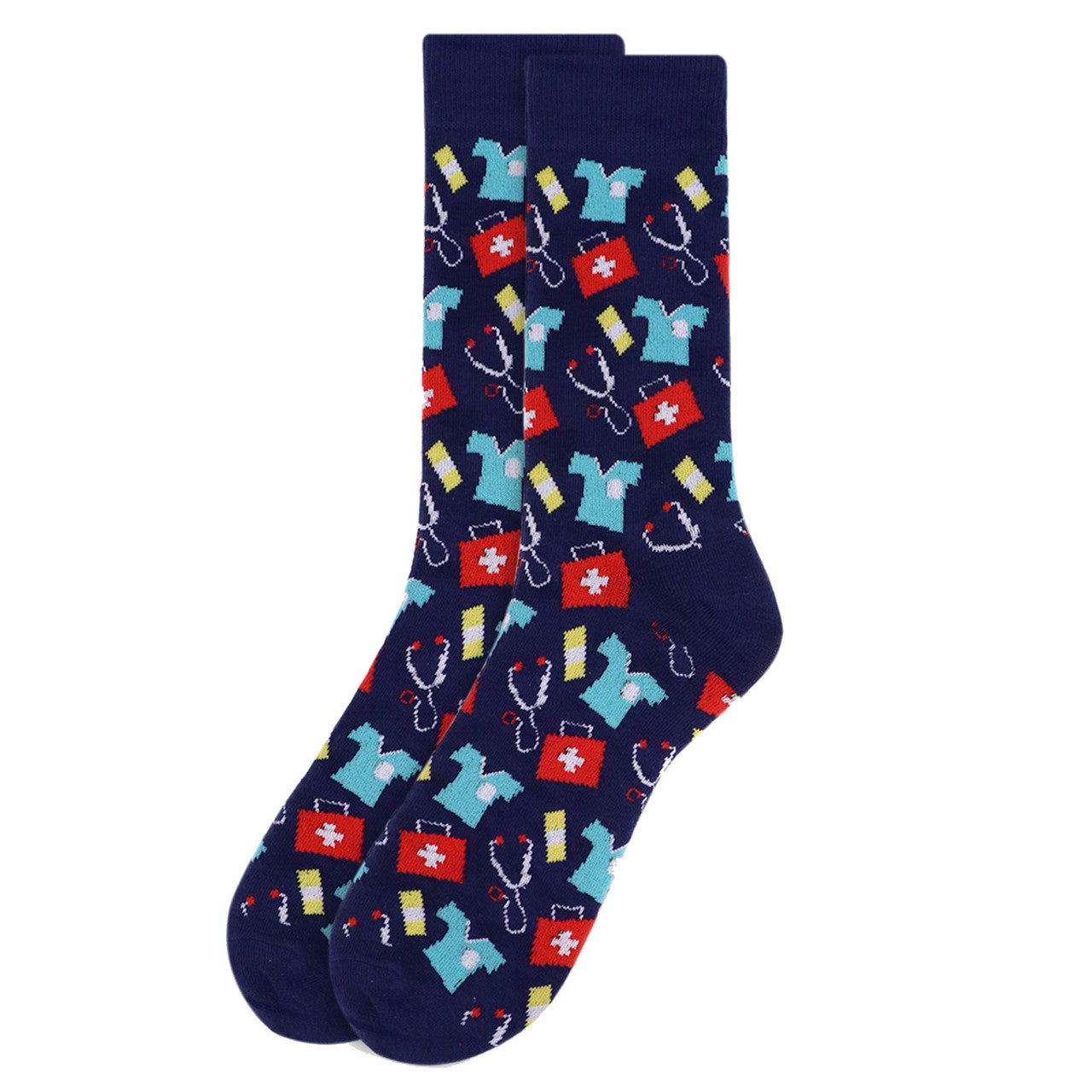 Parquet Men's Doctor/Nurse Novelty Socks - Pick Your Color
