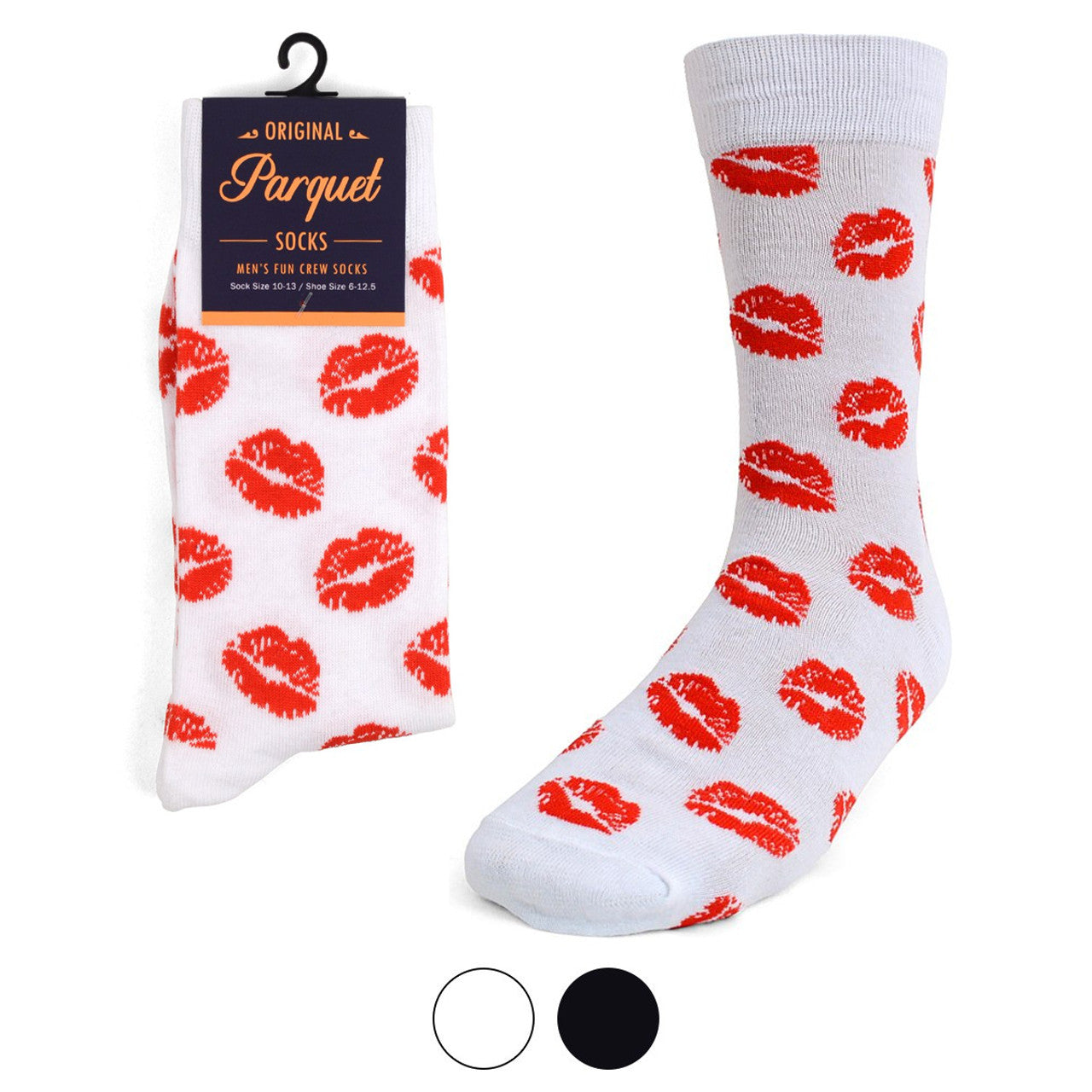 Parquet Men's Lips Novelty Socks - Pick Your Color