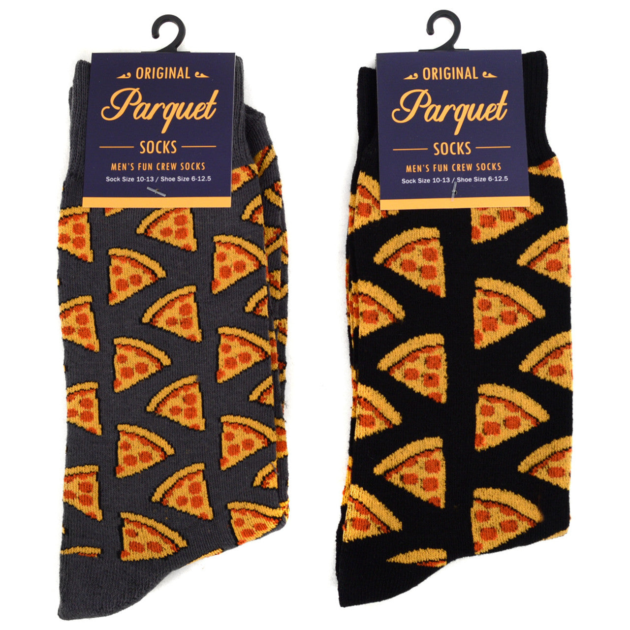 Parquet Men's Pepperoni Pizza Novelty Socks - Pick Your Color