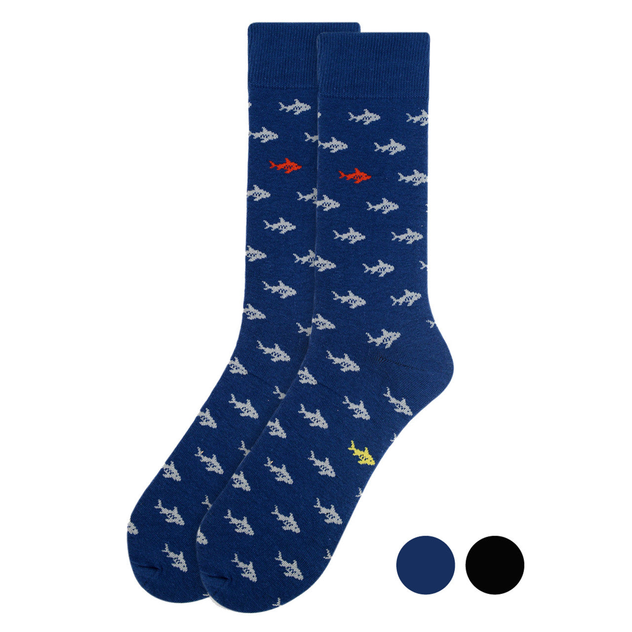 Parquet Men's Shark Novelty Socks - Pick Your Color