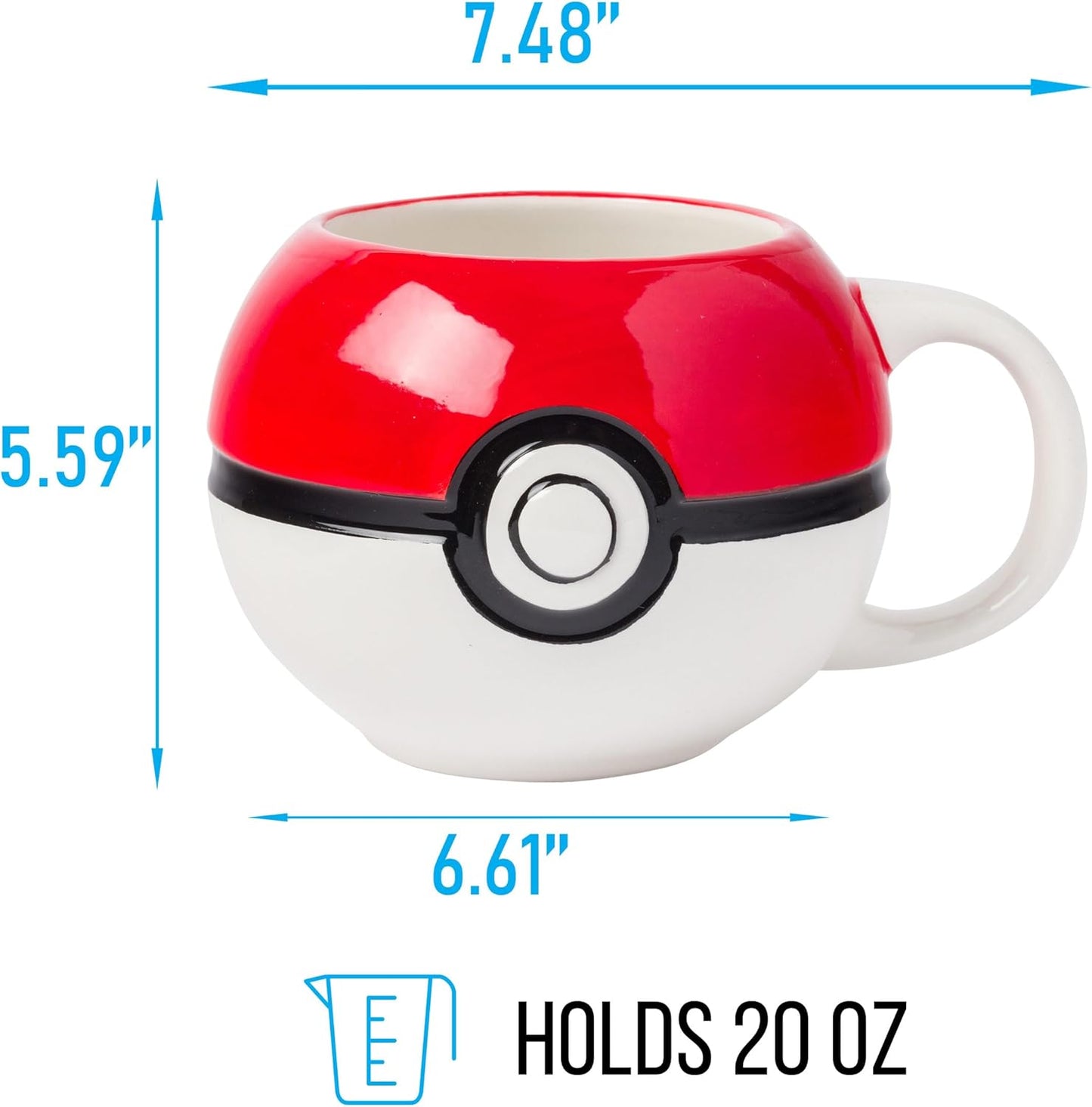 Nintendo Pokemon 20oz Pokeball Sculpted Mug SALE!