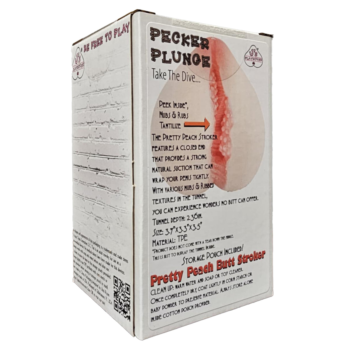 Pecker Plunge Pretty Peach Butt Stroker