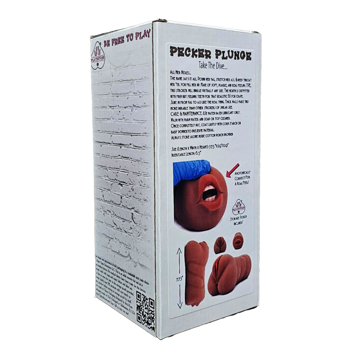 Pecker Plunge All Her Holes Stroker - Chocolate