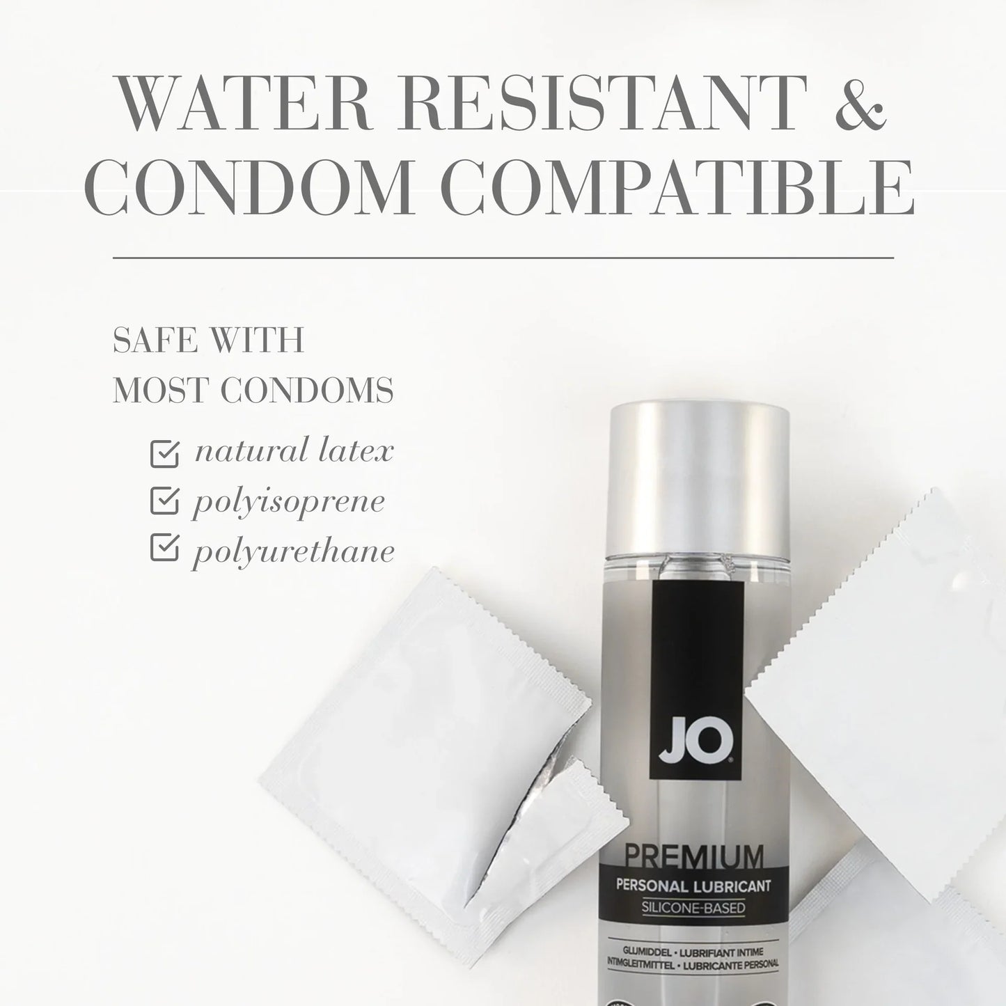 JO Premium Silicone Lubricant - Asst. Sizes Available