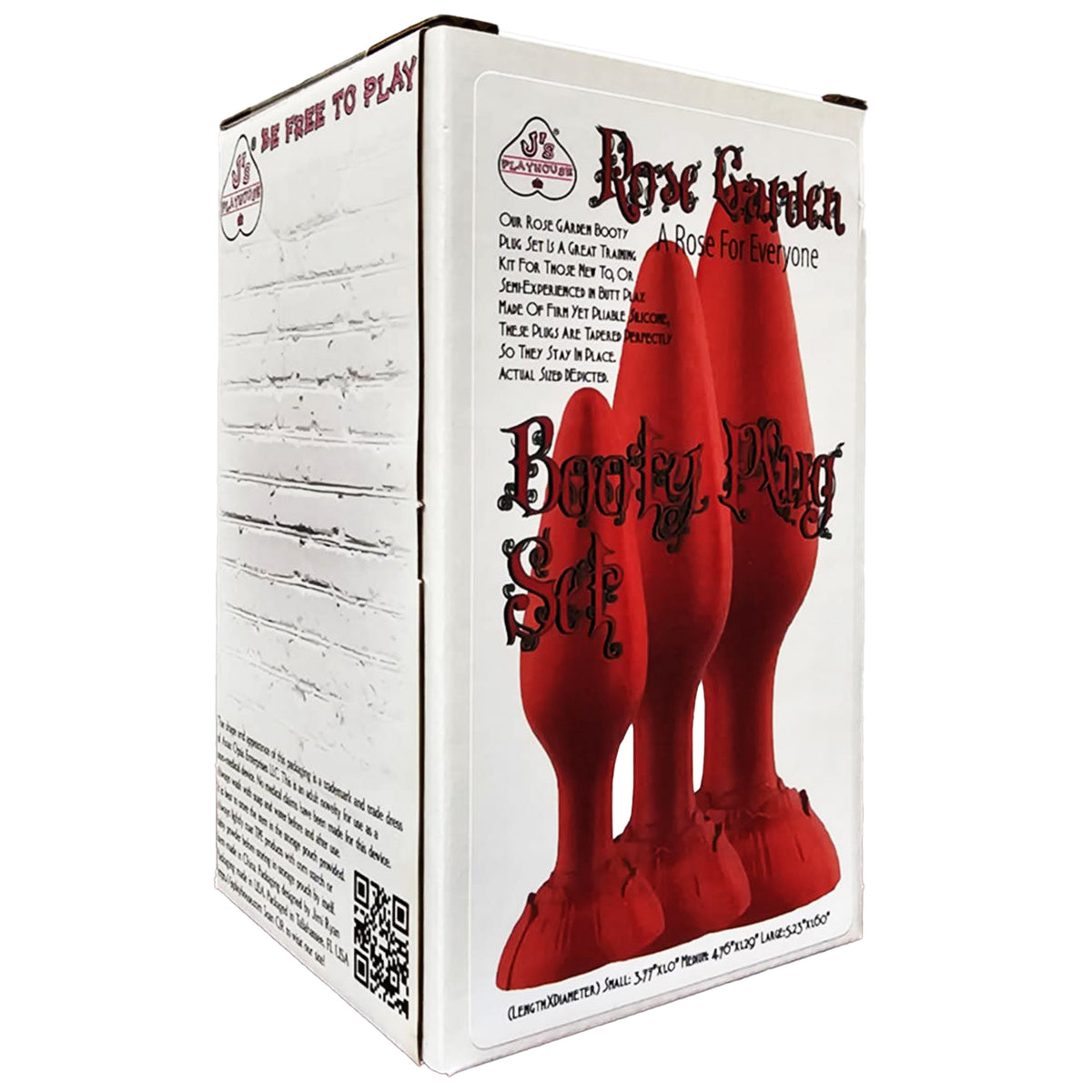 J's Playhouse® Rose Garden Booty Plug Trainer Set