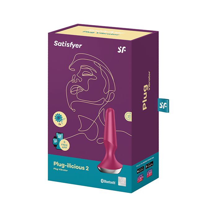 Satisfyer Plug-ilicious 2 - Berry - CLEARANCE