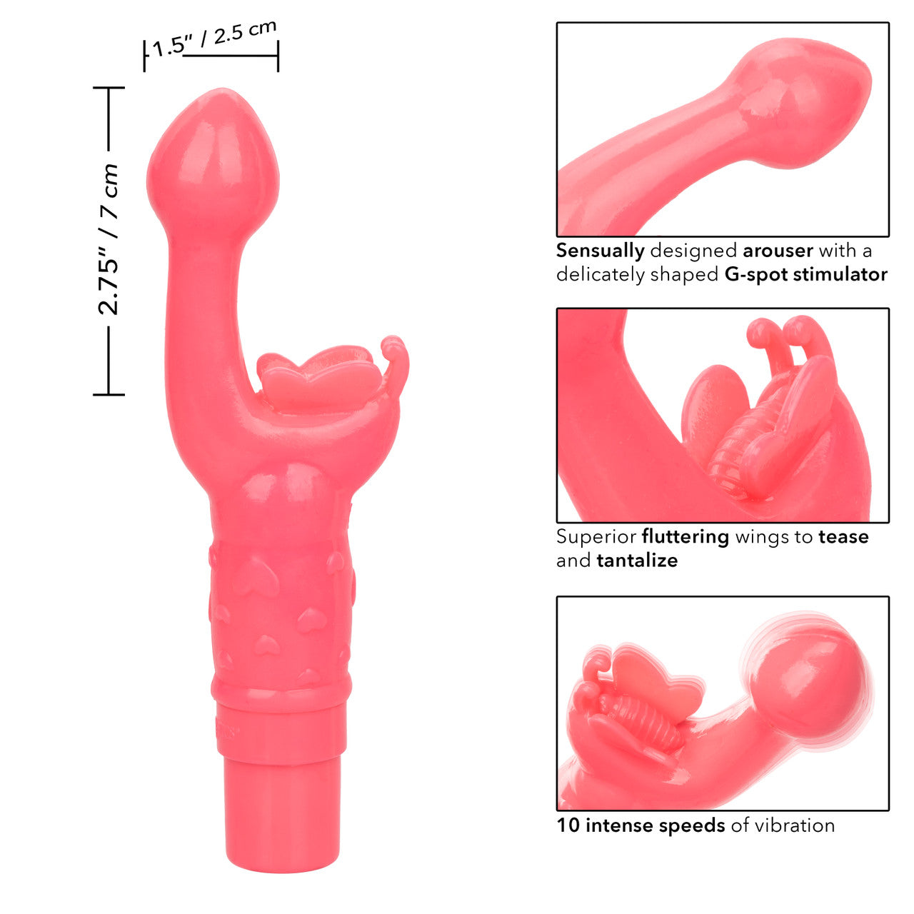 CalExotics Rechargeable Butterfly Kiss - Pick Your Color