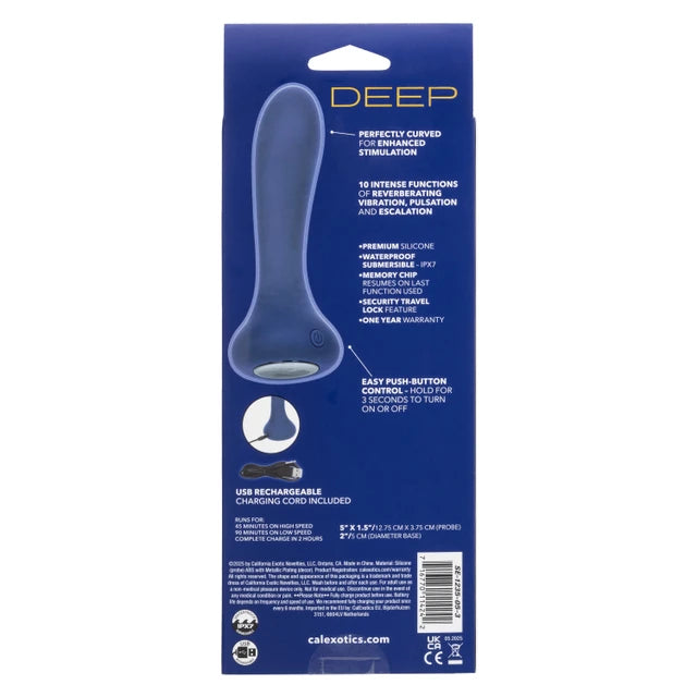 CalExotics Deep Curve Silicone Probe Vibrating Dildo