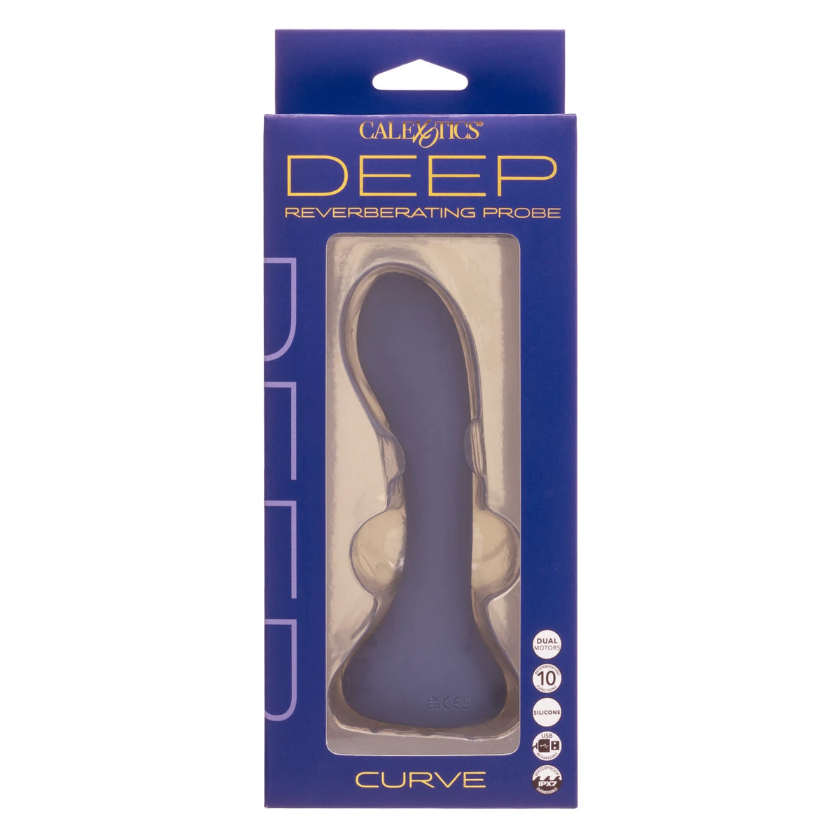 CalExotics Deep Curve Silicone Probe Vibrating Dildo