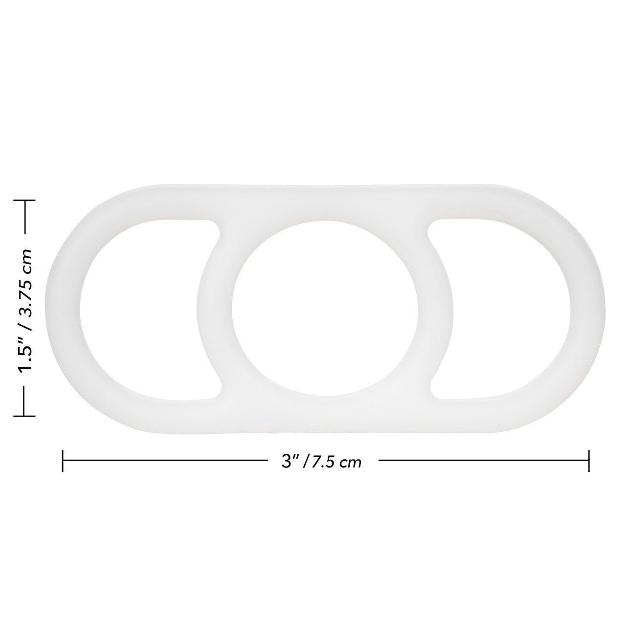 CalExotics Commander Erection Enhancer Silicone Cock Ring - White